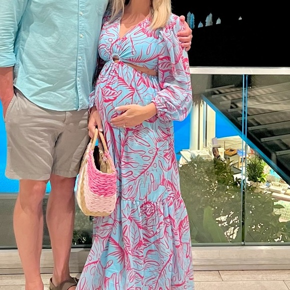 Jessica Simpson tropical maxi dress - Picture 2 of 8